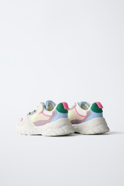 ZARA КРОССОВКИ, БЕЛЫЙ