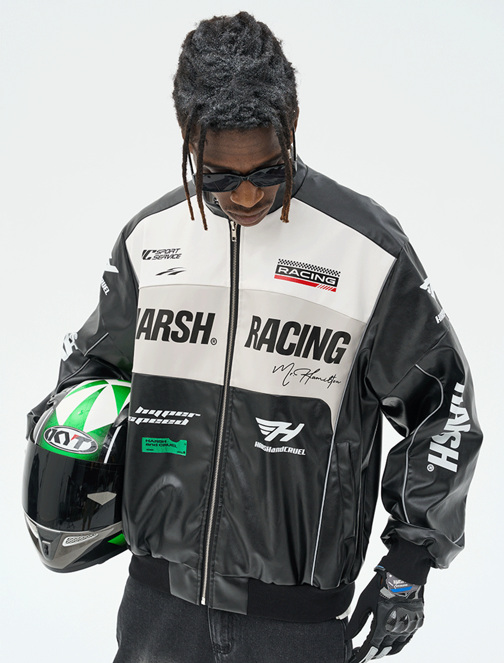Куртка HARSHandCRUEL "Racing" V2 Leather Jacket