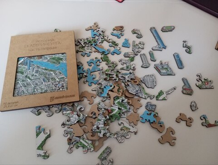 Деревянный пазл "6 историй Екатеринбурга". Первая часть