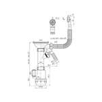 Сифон 3 1/2*40 Ani Грот с носиком, гиб. круг переливом А1042S АНИ пласт
