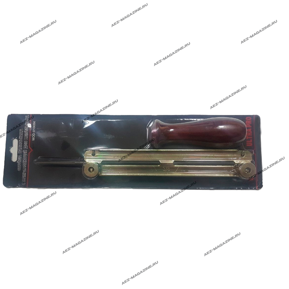 обойма напильника с направляющей для напильника диаметр 4,0 мм серия Ultra Pro с деревянной ручкой