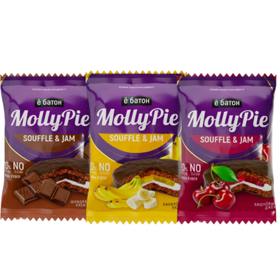 Ёбатон Molly Pie Souffle and Jam 50 г , Печенье