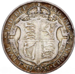 United Kingdom ½ Crown 1921 – King George V