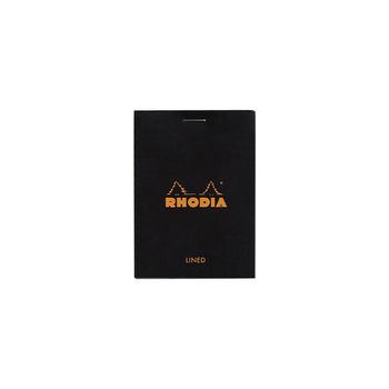 Блокнот Rhodia Basics №11 A7 в клетку 80 гр черный (112009C)