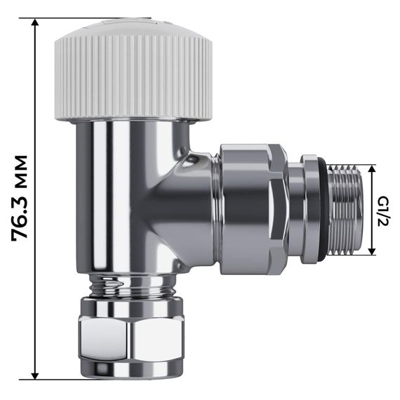 Набор термостатический угловой Royal Thermo Design Pro 15мм М30х1,5 (Хром) купить в Москве и Московской области по низкой цене с доставкой по России — (3) Набор термостатический угловой Royal Thermo Design Pro 15мм М30х1,5 (Хром) — (3)