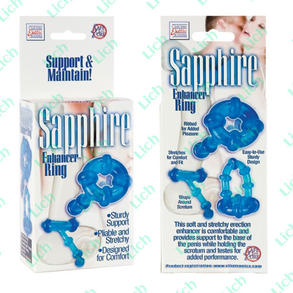 Кольцо эрекционное САПФИР с подхватом мошонки