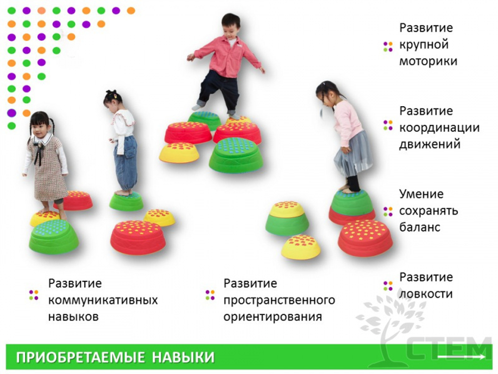 Спортивный инвентарь. Тактильные камни