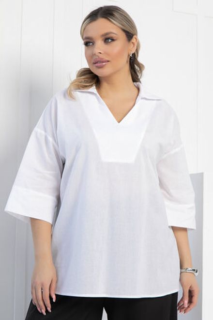 Блуза Легкость движения (белая) Б12945-30М LT Collection