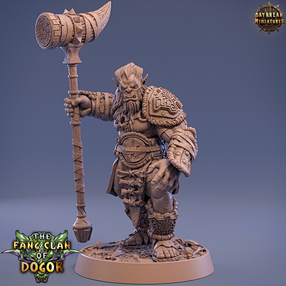 Орк Полуор Воин Паладин Варвар Файтер Рыцарь миниатюра для dnd, днд, pathfinder, фентези, Настольная игра, НРИ, Варгейм, РПГ