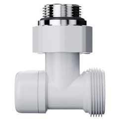 Узел нижнего подключения Royal Thermo Design угловой 1/2quot;х3/4quot; EK (белый)