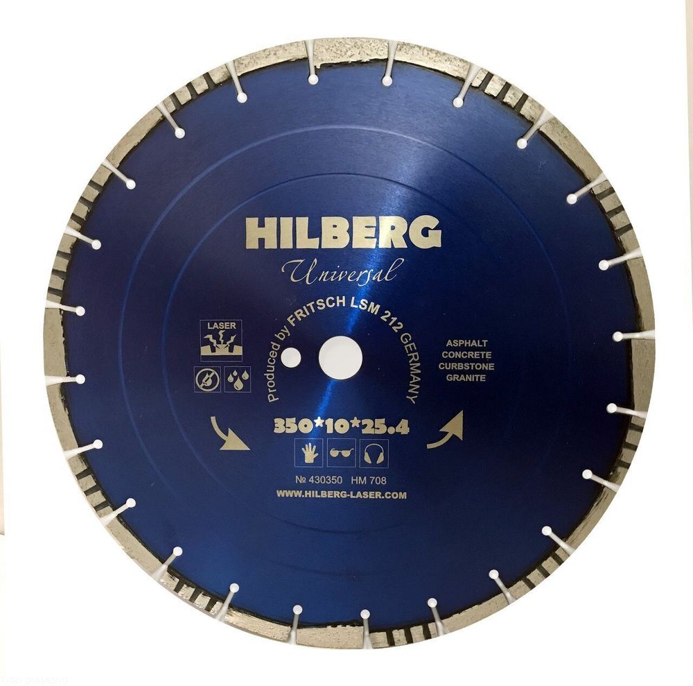 Диск алмазный отрезной 400*25,4*12 Hilberg Universal HM709