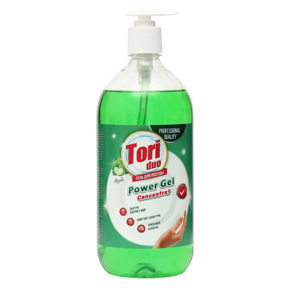Средство для посуды TORI Fresh Зеленое яблоко 1000 мл