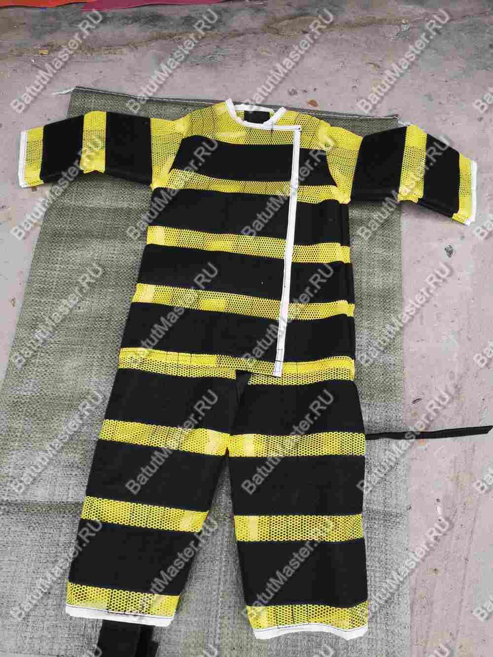 Липучий костюм желтый, размер L, для роста 1.6м-1.8 м