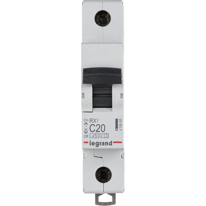 Автоматический выключатель 4,5кА 20А 1П C Rx3 Legrand