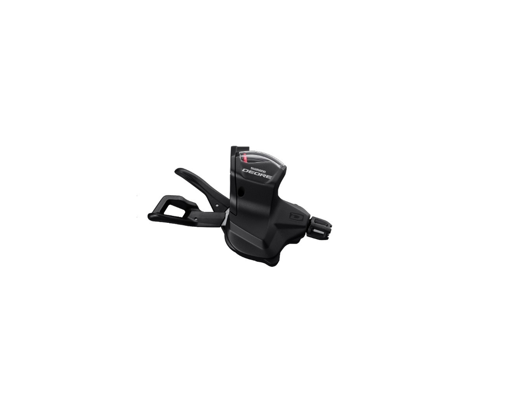 Шифтер Shimano Deore, M6000, правый, 10 скоростей, индикатор, трос 2050мм, черный
