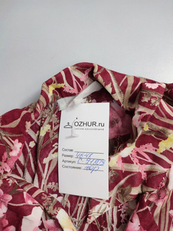 Блузка из вискозы с принтом 46-48 размер