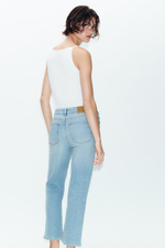 Z1975 Мини-джинсы с расклешенными брючинами и высокой талией - ZARA