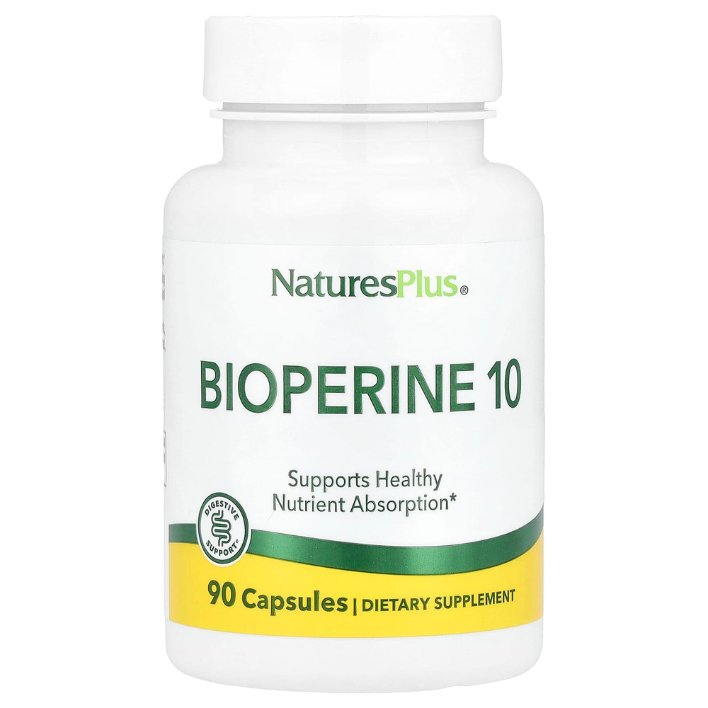 NaturesPlus, Bioperine 10, 90 капсул (10 мг в капсуле)