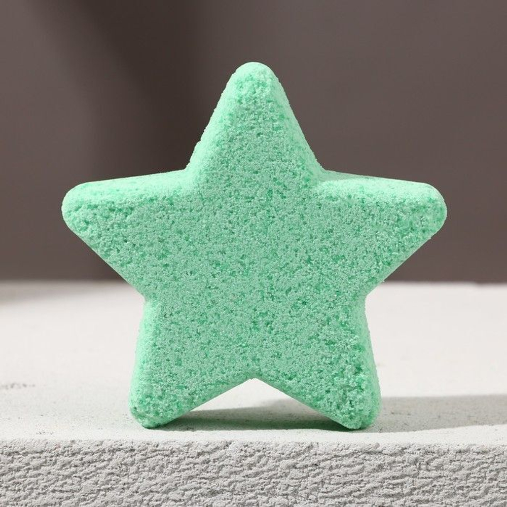 Бомбочка для ванны в форме звезды «С 23 февраля» с ароматом можжевельника и мяты (Цвет: не задано)