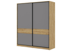 БОСТОН ШК-005 Шкаф-купе ЛДСП (Комплект) Дуб Крафт золотой / Шифер серый