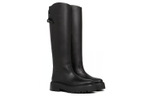 CELINE Cow Leather Knee high Boots Women"s Black