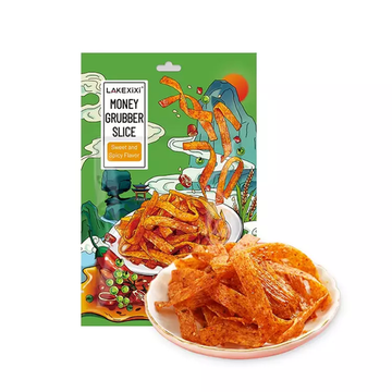 Соевое мясо Lakexixi Пряные Пластинки Sweet and Spicy (Сладкий и Пряный) 92г