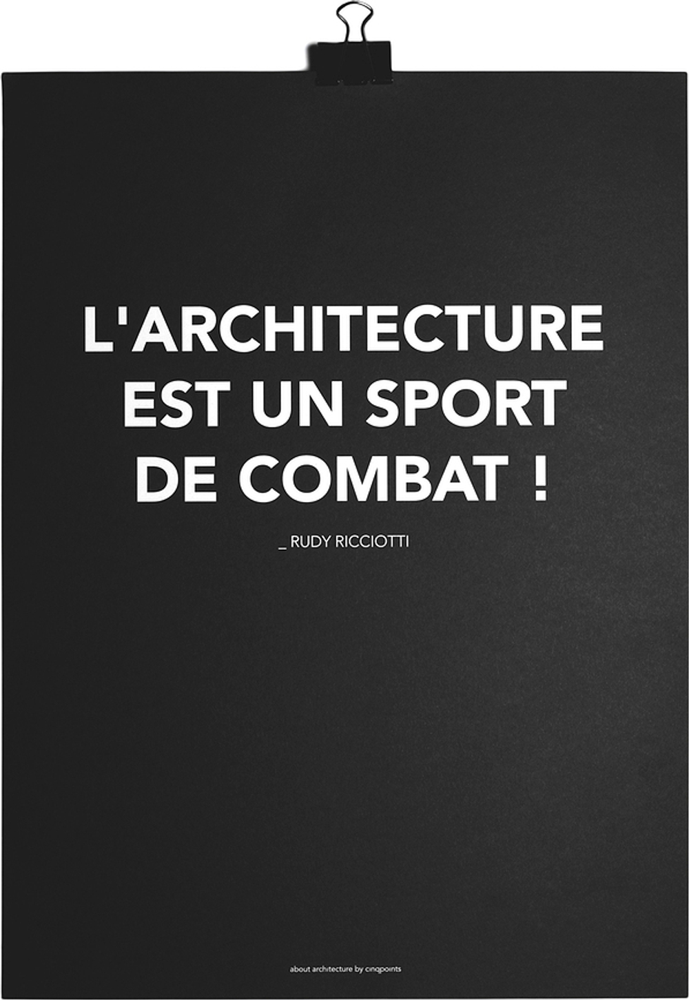 Панно Cinqpoints L'Architecture est un Sport de Combat, бумага, 40 30 см
