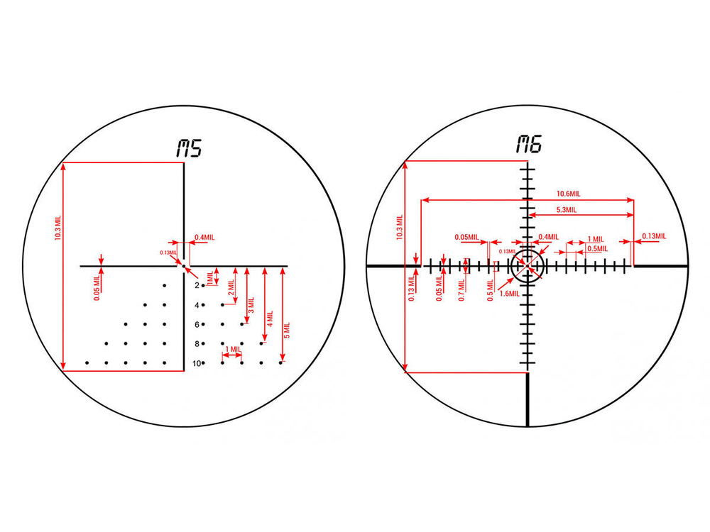 Прицел Konuspro EL-30 4-16x44, 10 сменных прицельных сеток