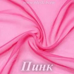 Шифон 36гр/м2 - Пинк, розница от 30 см