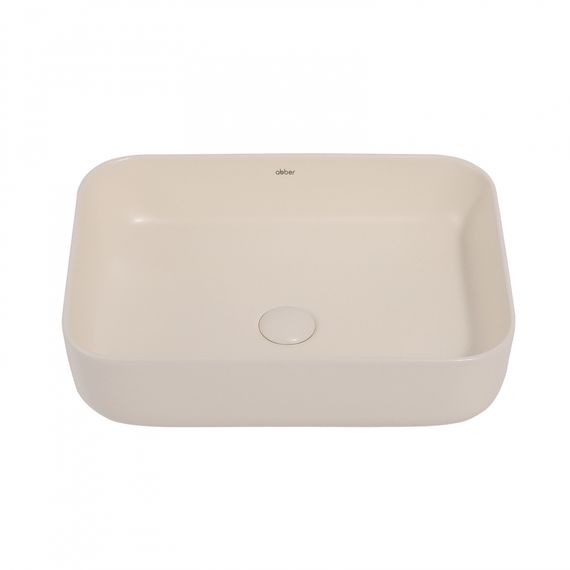 Раковина накладная ABBER Rechteck AC2202MBE светло-бежевая матовая