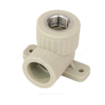 Угольник PP-R комбинированный серый Дн 20х1/2" ВР с креплением VALFEX 10120020Г