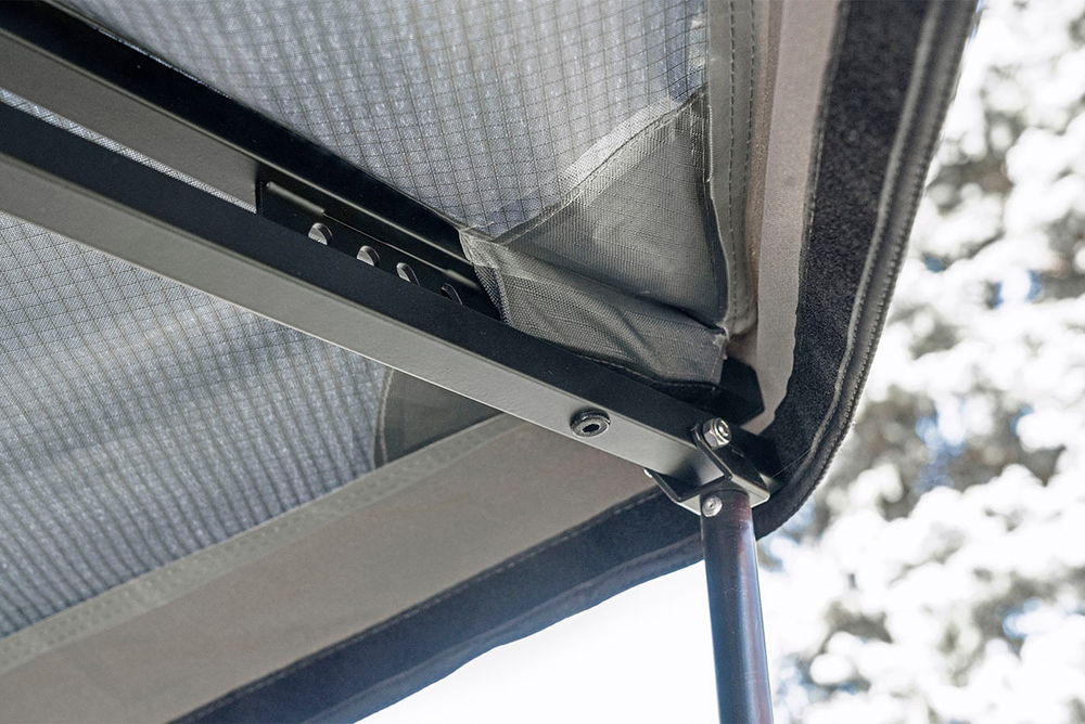 Маркиза автомобильная РИФ безопорная, веерная 2,3х2 м (правая)