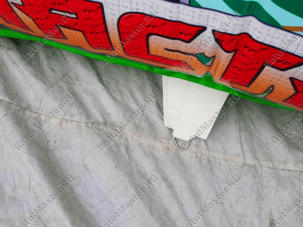 Большой надувной батут-горка "Сказочные богатыри" 13*7*10 м