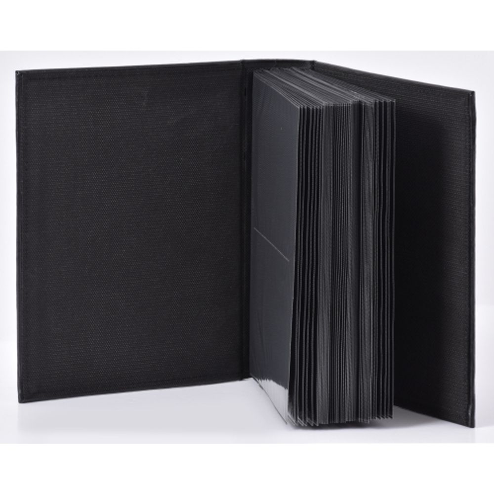 Innova Q5901428 Фотоальбом 200 фото 10*15cm Leatherette Stitced , черный, кармашки | Innova