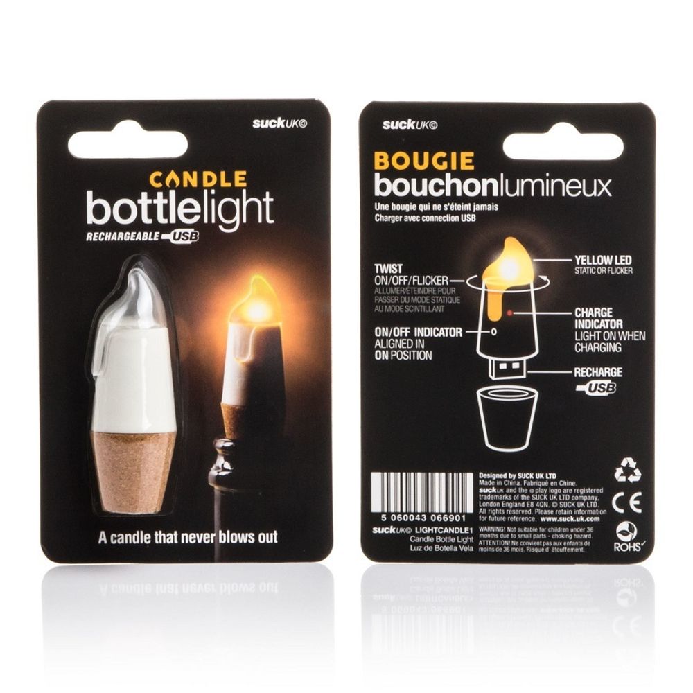 Пробка для бутылки Bottlelight с подсветкой и USB