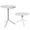 Регулируемый пластиковый стол Step Ø60 см, белый
