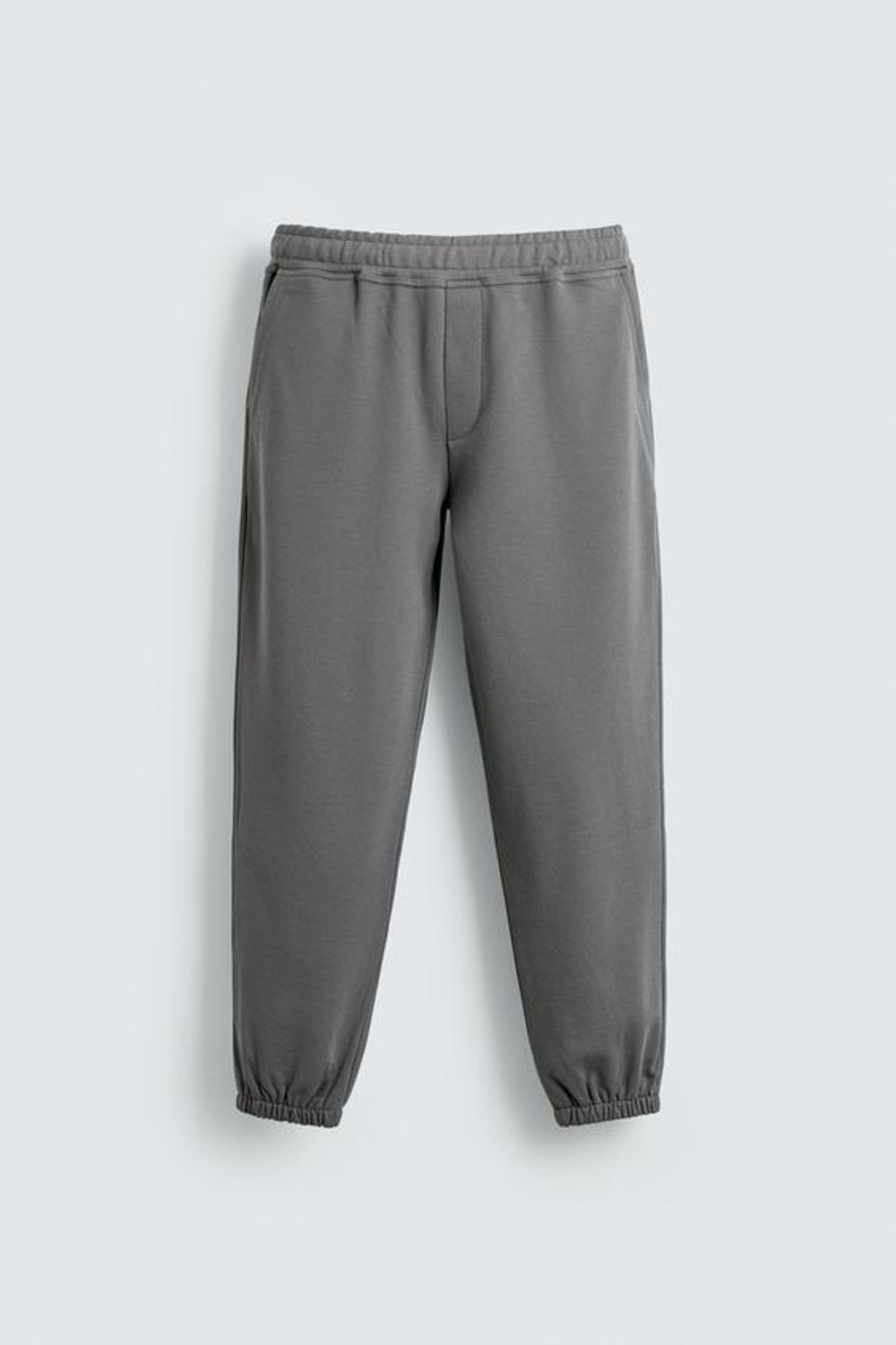 ZARA БАЗОВЫЕ БРЮКИ-ДЖОГГЕРЫ, АНТРАЦИТОВО-СЕРЫЙ