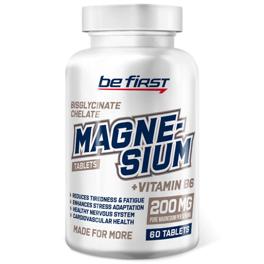 Be First Magnesium Bisglycinate Chelate + B6 (60 таб.)