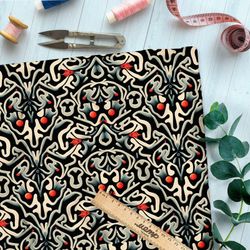 Ткань бифлекс  каллиграфия