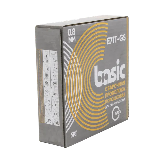 Проволока сварочная порошковая Basic E71T-GS д.0,8 (5кг) OSA START STB71850