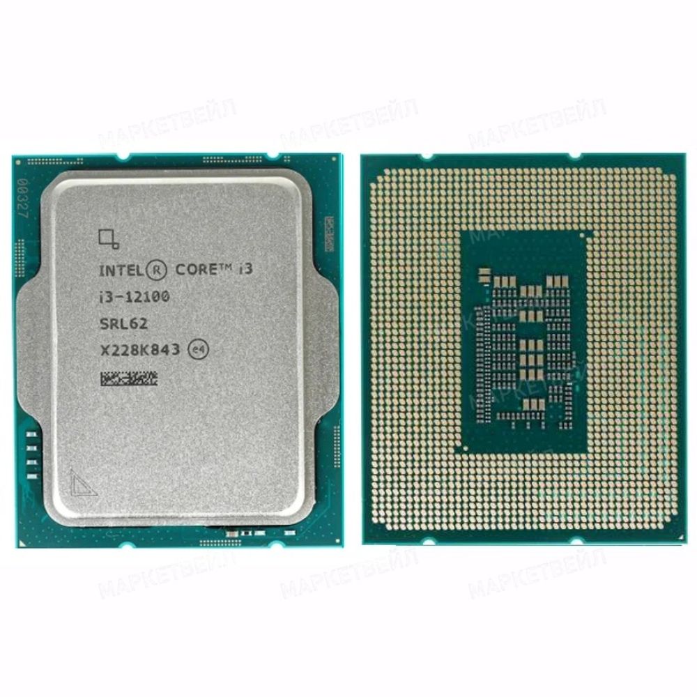Процессор CPU Intel Core i3-12100, LGA1700 (3.3GHz/12MB/4 cores), TDP 60W, OEM