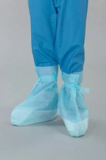 Бахилы хирургические нестерильные высокие 45 см плотность 42 на завязках голубые 10 пар
