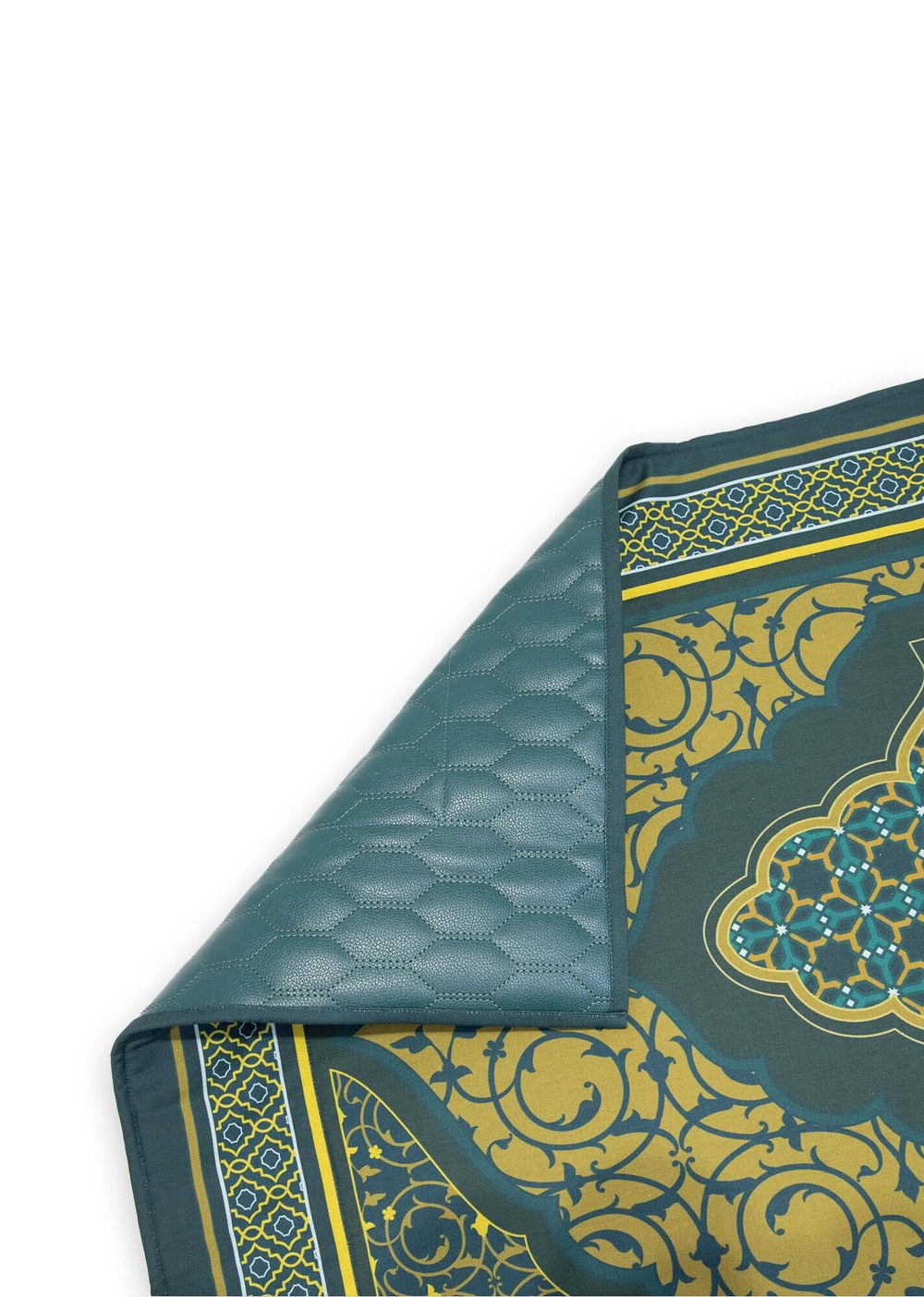 Жайнамаз зеленый (принт 214-01) размер 67х110 Adili