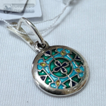 Серьги Ольгин крест (горячая эмаль)