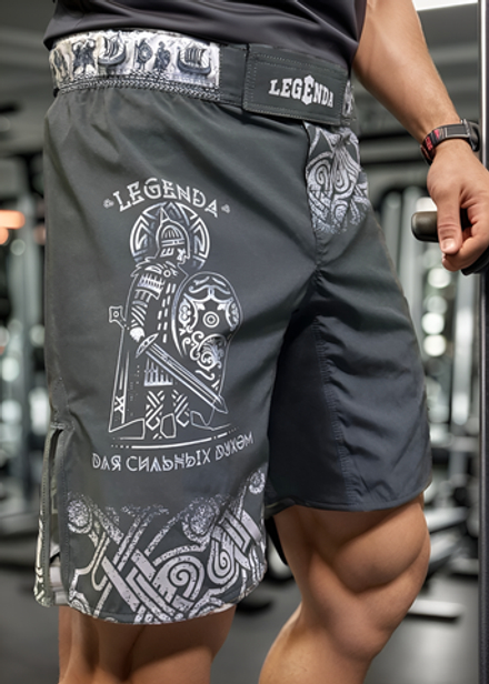 Шорты для MMA LEGENDA Варяги черные