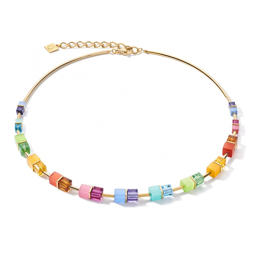 Колье Coeur de Lion Multicolor Rainbow-Gold 5020/10-1535 цвет мультиколор