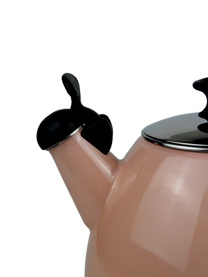 Чайник 2,5 л. эмалированный со свистком Kamille KM 1040B с черной бакелитовой ручкой