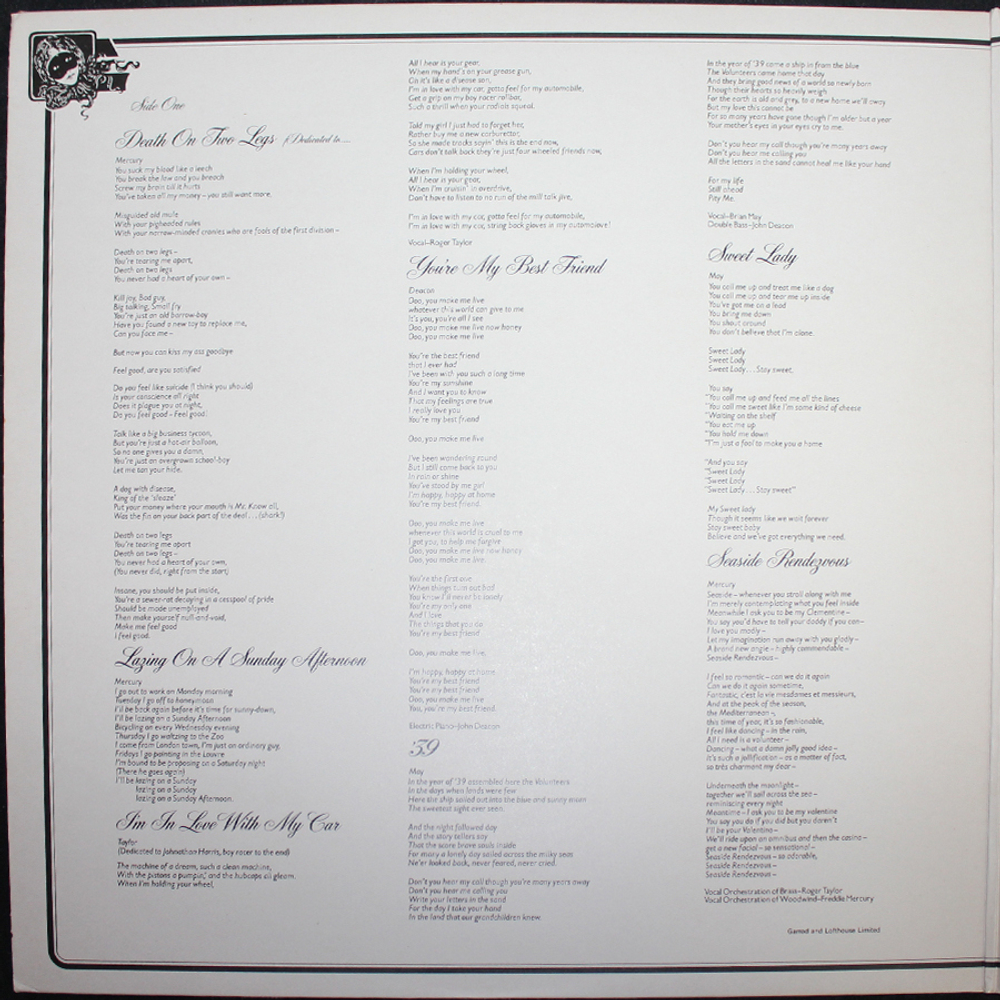 Queen / A Night At The Opera (LP)