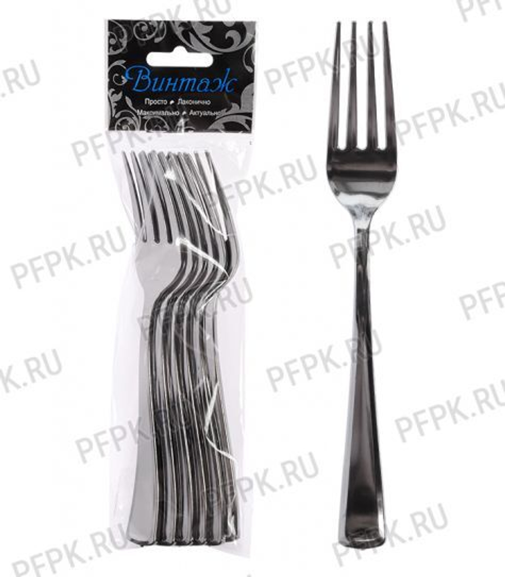 Вилка метал. [уп. 6 шт.]; ВМЕ6	 (20256)