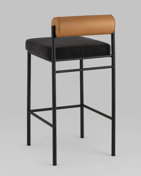 Полубарный стул Bau 65 см, темно-серый